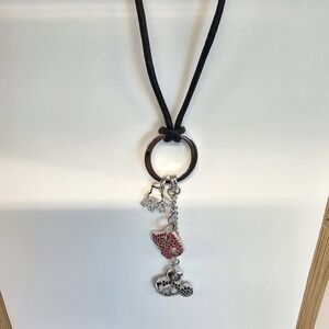 Swarovski Mickey Mouse Corded Necklace